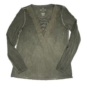 American Eagle Soft & Sexy T Size Small Color Green